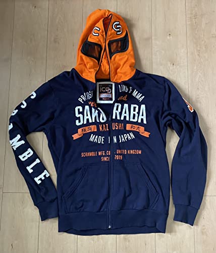 Mサイズ 古着 SAKUマシン マスク パーカー by SCRAMBLE 桜庭和志 プロレス プライド PRIDE UFC 総合格闘技 Kazushi Sakurabaのサムネイル