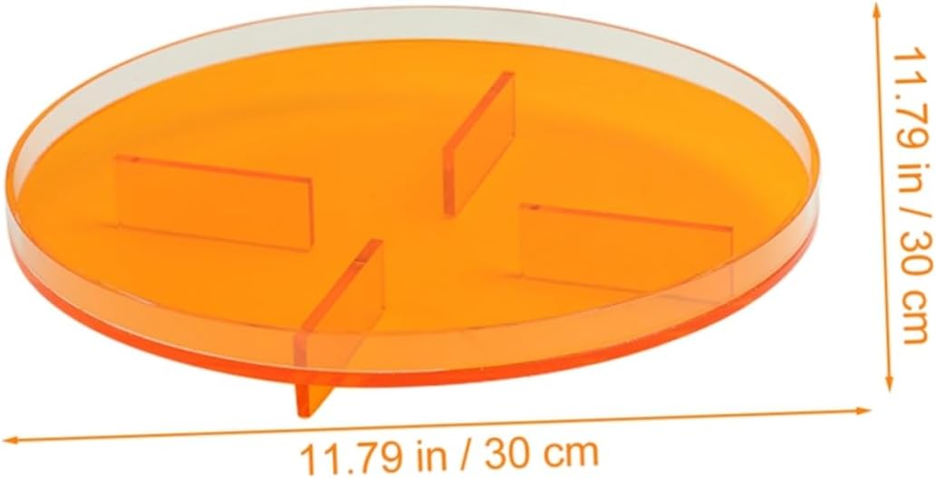 LIFKOME Orange Jewelry Display Tray Xmas Gift for Earrings Rings Acrylic image 5