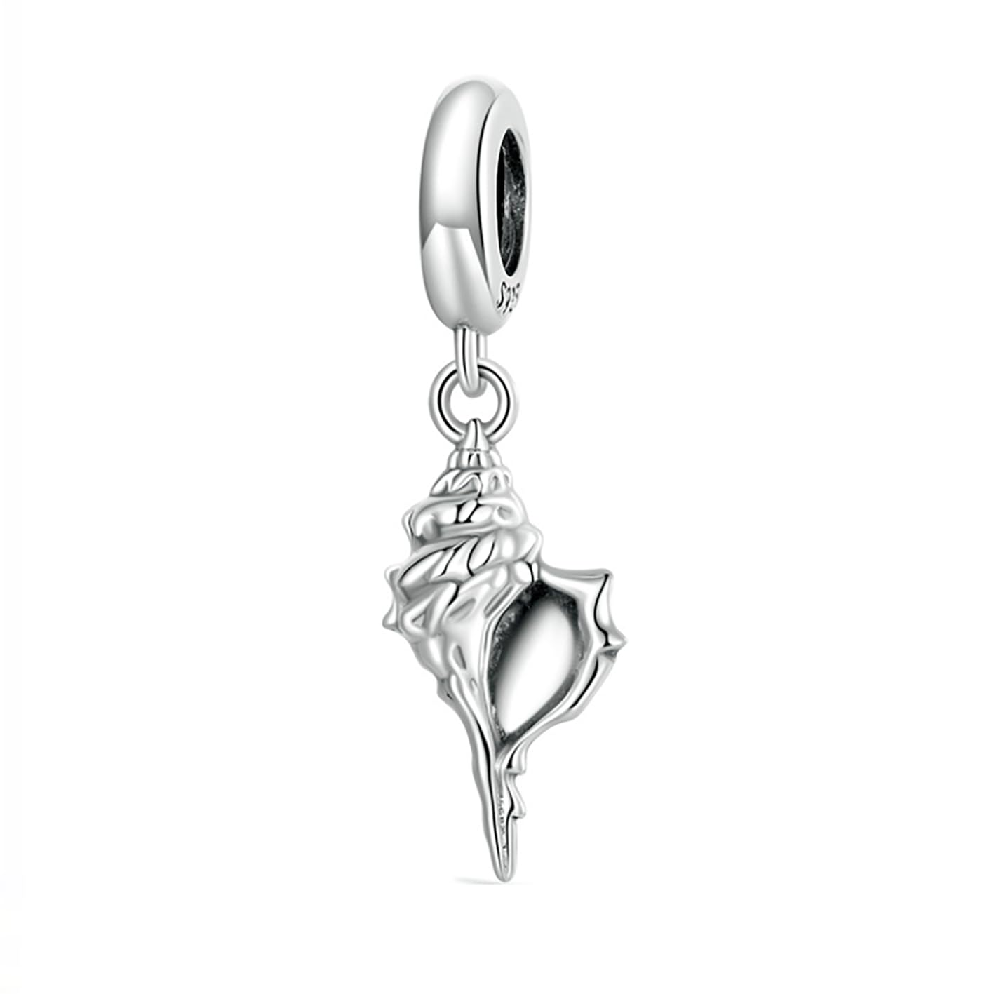 XJBTBA Opalescent Ocean Deep Blue Charm Plata de Ley 925 Azul Cristal de Murano Ocean Charm Tortuga Marina Delfines Sirena Animal Charms para Pulsera Pandora