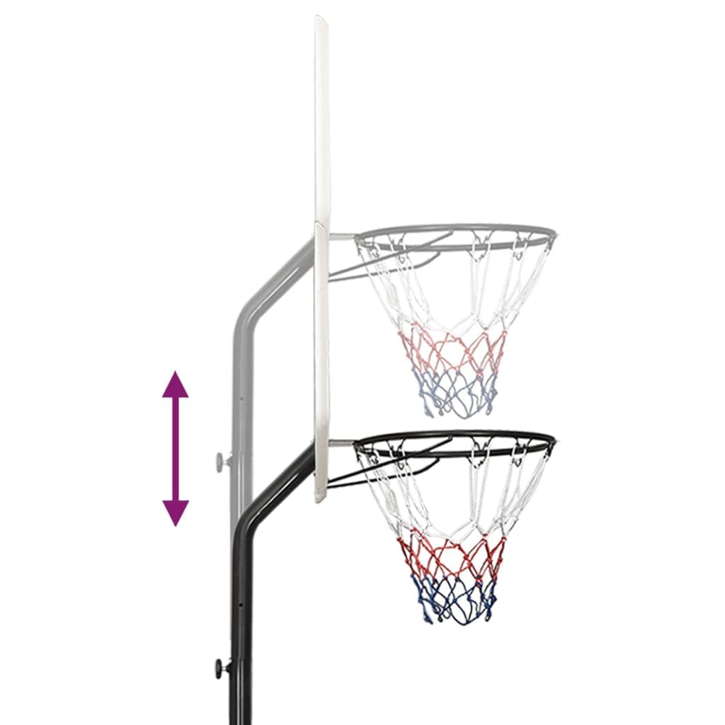 Basketballständer verstellbar 282-352 cm mit Rollen, transportabler Basketballkorb für Garten und Indoor