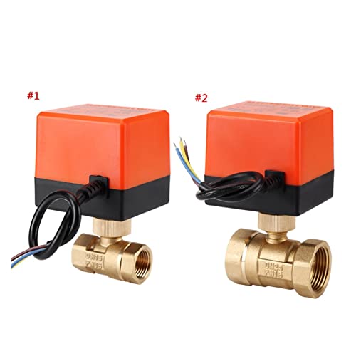 Vanne à boisseau sphérique motorisée AC220V 1 pouce en laiton pour régulation eau