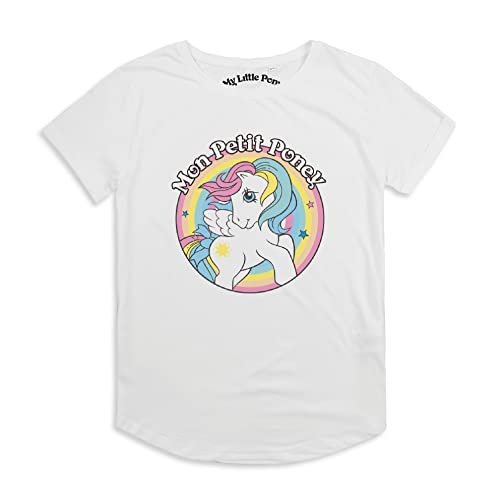 My Little Pony T-shirt Tendance en Coton Premium Souple Blanc Femme