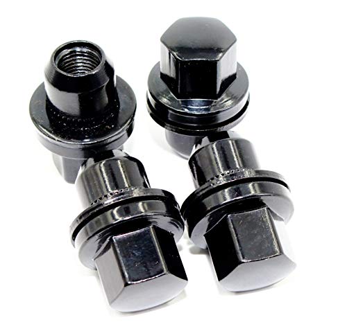 Set of 20 Veritek 14x1.5mm 22mm Hex 7/8 1.85 Inch OEM Factory Mag Washer Style Black Lug Nuts for Range Rover HSE Sport Supercharged Factory Wheels
