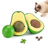 【Características del Producto】🥑Obtendrás 2 piezas de juguete de hierba gatera de aguacate (1 * hierba gatera + 1 * bilis) (6*4.6*1.5cm). La bola giratoria de hierba gatera se puede girar 360 grados para que los gatos lamen más felices. La bola de hierba gatera puede calmar el estado de ánimo del gato, para que el gato ya no esté nervioso o ansioso, y también puede estimular el apetito del gato, adecuado para gatos con falta de apetito.