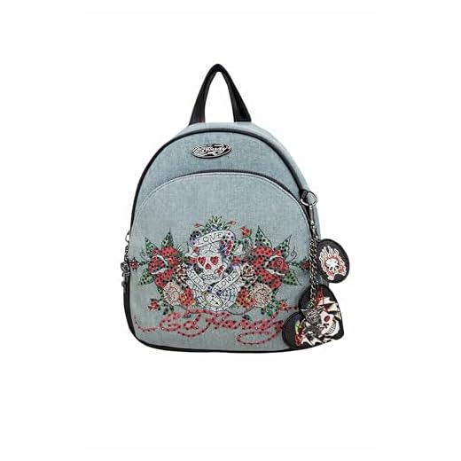ED HARDY Iconic Denim Mini Backpack
