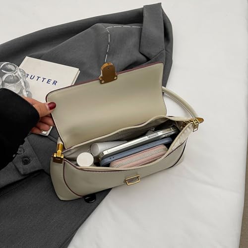 TIAASTAP kleine Handtasche Damen Vintage Y2K Hobo Bag Tote Bag Aesthetic Women' Shoulder Bag Umhängetasche Einfarbig Handbags Schultertasche Half Moon Bag Coole Sachen für Teenager – Bild 6