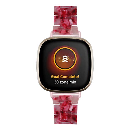 Correa de resina compatible con Fitbit Versa 4 Sense 2 miniatura 3