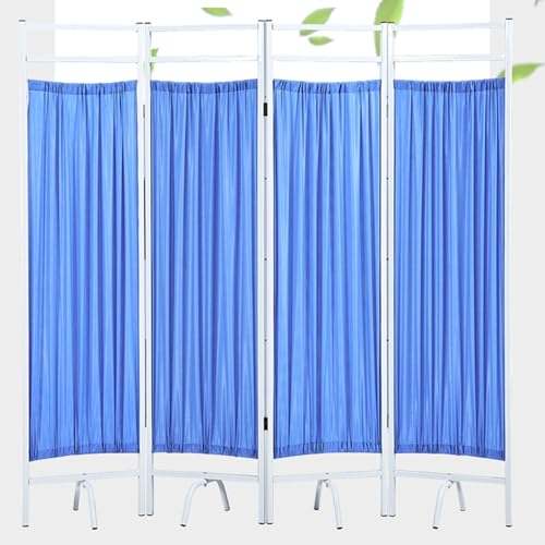 RENLXFI - Cloison De Séparation, 3/4/5/6 Panneaux Cloison De Lit Portable Pour Grande Salle De Classe/hôpital/chambre D'enfant Cloison Insonorisée Pour Porte Coulissante, Avec Roulettes/cadre Métallique ( Color