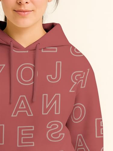 Image of HELLCAT Trendy Cotton Blend Hoodie for Women | Stylish Winter Hooded Sweatshirt for Women