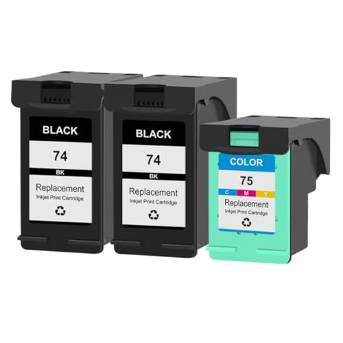 Cartouche d'encre 74XL 75XL compatible Photosmart C4345 pour éviter le blocage d'impression