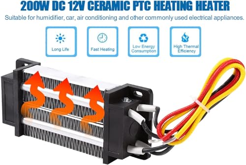 Chauffage PTC à sécurité maximale thermostat intégré 200W