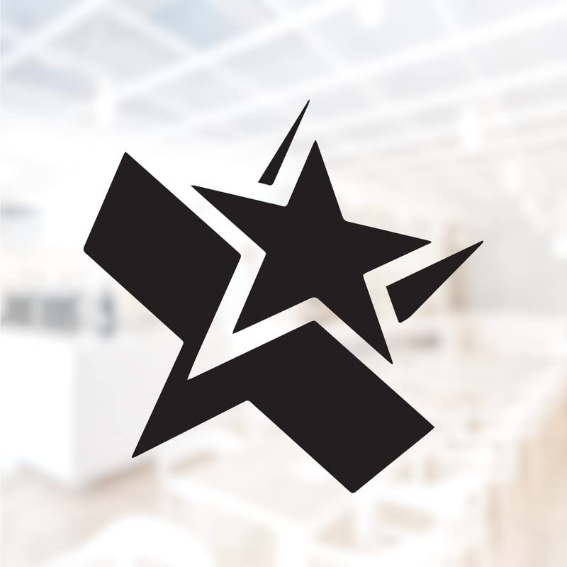Autocollant en vinyle Star Shine noir non imprimé multi-surfaces