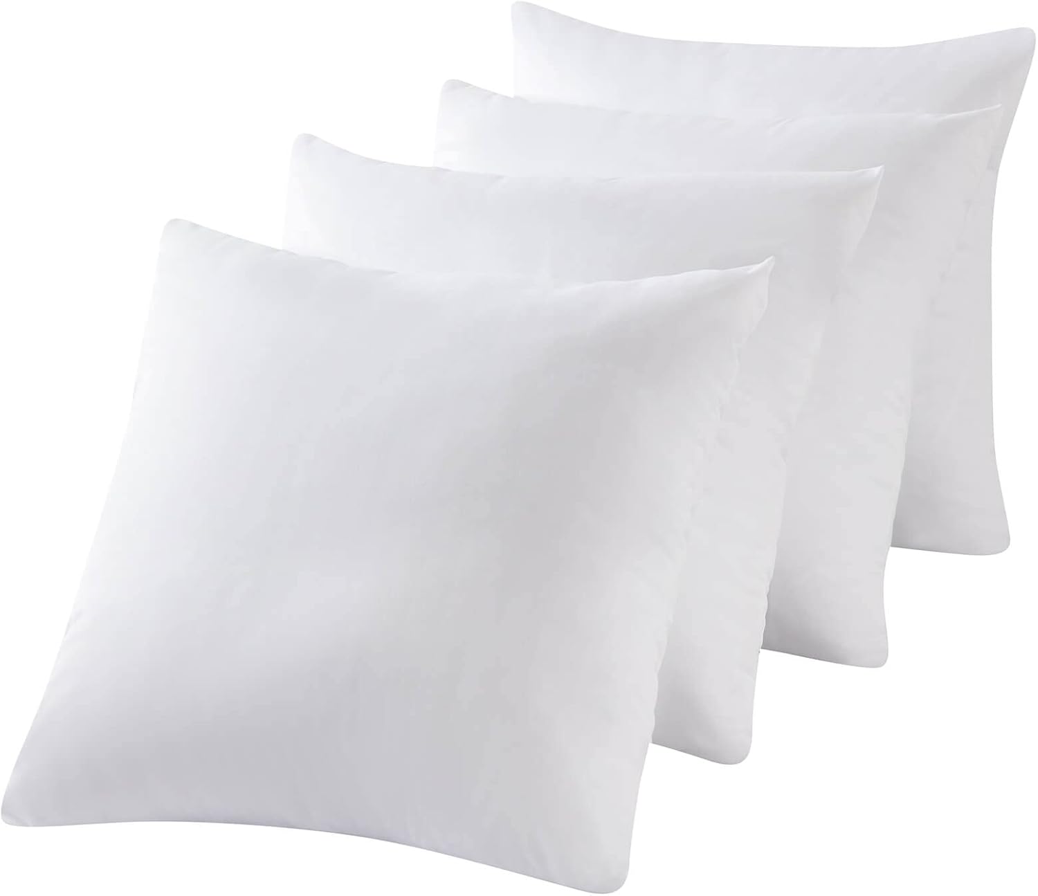 4 Pack Waterproof Down Feather Proof Pillow Protectors with Zipper 18x18 Zippered Pillow Covers for Square Throw Pillow - Image 3