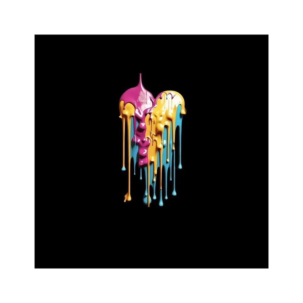 Auto Accessory Fluid Rainbow Body Bumper Self-Adhesive Vinyl Decals Auto Accessories Scratch Covering Decoration(Type A,10cm)
