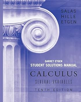 Paperback Calculus: Several Variables, 10e (Chapters 13 - 19) Student Solutions Manual Book