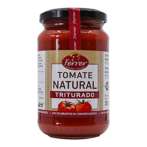 Ferrer - Pack de 12 unidades | Tomate natural triturado | Salsa de tomate | Tomate triturado estilo casero | Receta tradicional | 350 g Cover