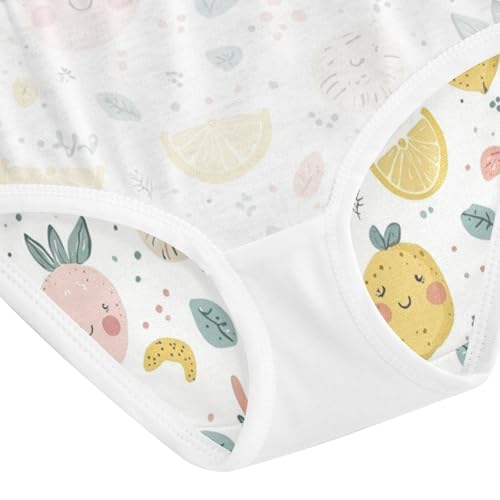 ZZKKO Lemon Cute Girls Underwear Toddler Panties for Girls Comfort Brief Size 2-8T4