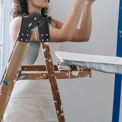 Conector de unión multifuncional articulado de aluminio para reparar escalera de ático 7