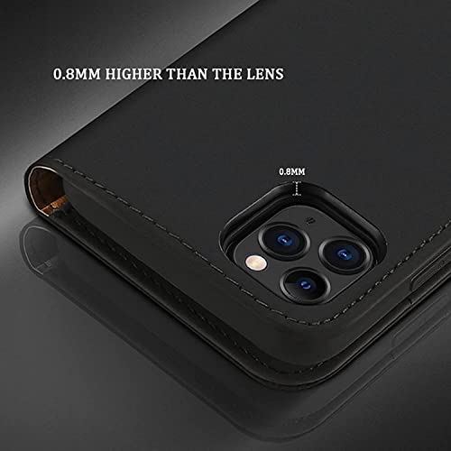 Étui en cuir véritable pour iPhone 12 Pro Max luxe et protection antichoc
