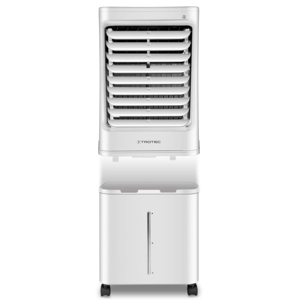 TROTEC Rafraîchisseur d'air PAE 61 - Pour 72m² - Climatiseur sans évacuation à évaporation - 40L Résevoir - Fournis 4 accumulateurs de froid