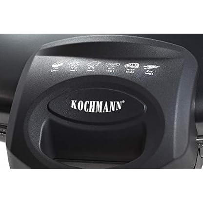 Kochmann Max 1600W Elektrogrill - Tischgrill, Panini-Grill, Sandwichmaker - Antihaftbeschichtung, Temperatursteuerung - Schwarz, Modern, Kunststoff – Bild 6