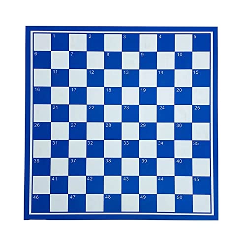 Schach 100 Zellen PVC Checker Schachbrett Holzschachstücke Set 41 * 41cm Folding Checkers Chess Games Board Chess (Color : Only Board)