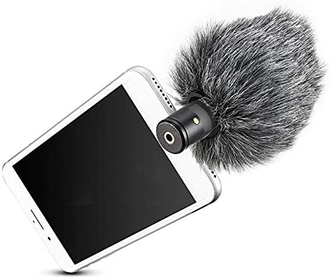 YOUSHARES VideoMicro Microphone Foam windscreen & Deadcat Wind Shield, Foam & Furry Wind Muff for Rode VideoMicro and VideoMic Me Me-L Mic (2 Pack) - Image 5