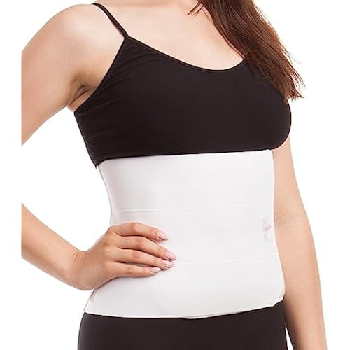 ITA-MED 9” Elastic Abdominal Binder for Women - Helps Recover Postpartum, Post-Surgery, Hernia & C-Section, Made in USA (Medium)