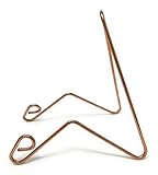 Bill Watson Enterprises Plate Stand, Large, Copper Colored Steel