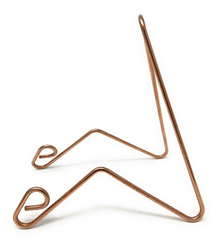 Bill Watson Enterprises Plate Stand, Large, Copper Colored Steel