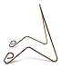 Bill Watson Enterprises Plate Stand, Straight Back, Large, Copper Colored Steel