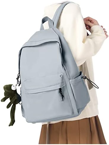 UPPACK Backpack Lightweight School Bag Bookbag Waterproof High School Middle School Students Backpack For Teen Boys Girls Cute Aesthetic Backpack Casual Daypack For Men Women Blue