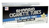 Shargio Cigarette Tubes 250ct Box - Blue King Size Light (4 Boxes)