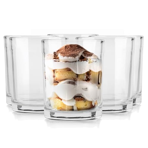 Glasmark KROSNO 1992 Juego De 6 Tazas De Postre En Vidrio Transparente Vasos De Postre Aptos Para Lavavajillas 250 ml