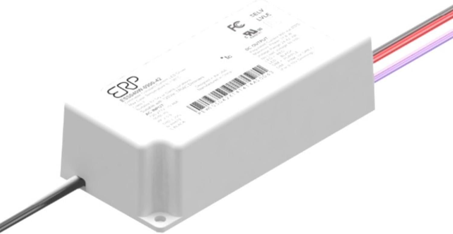 ERP ESS030W-0700-42 ERP Power Constant Current Tri-mode Dimming LED Driver - 30W 700mA | Universal 120-277V Input Voltage | Mounting Tabs