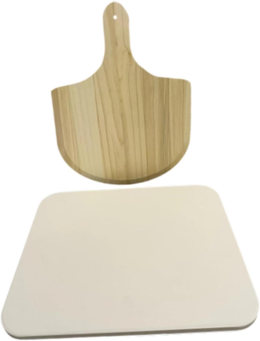 Extra Large Pizza Stone for Grilling,Baking with Peel Making Accessories,Rectangular Pizza Grilling Cordierite Cooking Stone