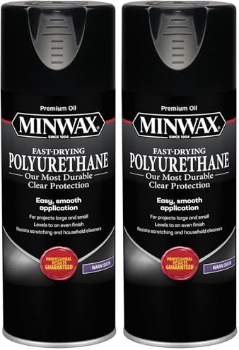 Minwax Fast Drying Polyurethane Spray, Protective Wood Finish, Cl...