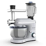 Nurxiovo 3 in 1 Stand Mixer Commercial Multifunctional Food Electric Kitchen Mixer 850W Tilt-Head Do