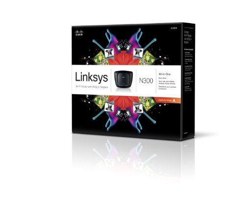 Linksys X2000 Wireless-N Router With Adsl2+ Modem #TOP4