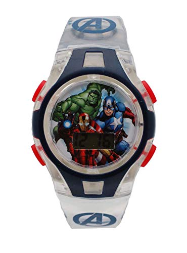 Marvel AVGKD16012LS Boys Avengers LCD Digital Watch with