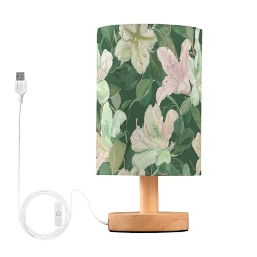 Lámpara de Mesa USB Verde Oscuro Azalea Illustration miniatura 1
