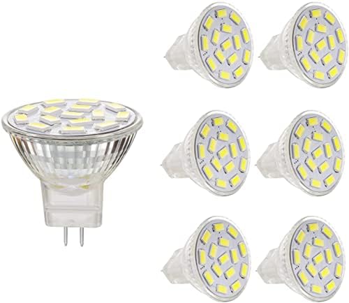 3.5W MR11 LED Light Bulbs, Equal to 25-35w Halogen Spot Bulbs Lamp, GU4.0 Base, Warm White,Pack of 6