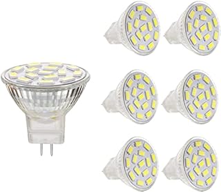 3.5W MR11 LED Light Bulbs, Equal to 25-35w Halogen Spot Bulbs Lamp, GU4.0 Base, Warm White,Pack of 6