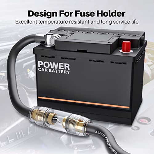 Gearit 1/0 Gauge Wire (25Ft - Black Translucent) Copper Clad Aluminum Cca - Primary Automotive Wire Power/Ground, Battery Cable, Car Audio Speaker, Rv Trailer, Amp, Electrical 0Ga Awg 25 Feet #TOP5