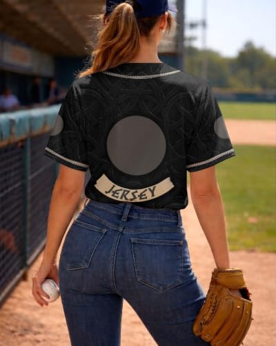 Image of 99TIMORO Graphic Baseball Jersey Shirts for Men and Women | Street Wear Funny Button Down Shirt Short Sleeve Lightweight Breathable Casual Wear Sports Events Summer Gifts Relaxed Fit