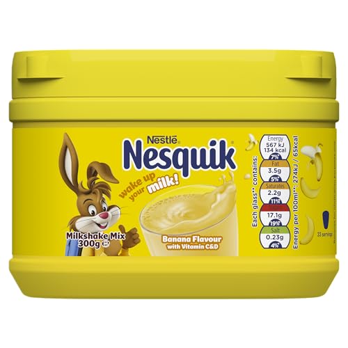 Image of Nesquik Nestle Banana Flavour Milkshake Mix,300 G