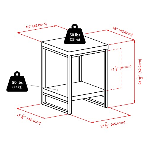 Winsome Wood Jared End Table, Espresso Finish, 18 Inches #TOP4