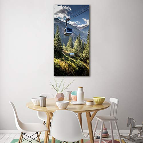Impression sur Verre Acrylique 70x140 Tableau Plexiglas Mural Art Vert Paysage - 4