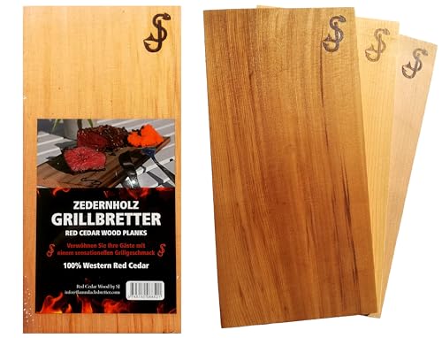 NEU: LEÓN® XXL - LEÓN Grill und Räucherbretter Zedernholz, XXL Grillbrett, Grillplanke, Lachs und Fisch Räuchern, Räucherholz, Grillholz GRILLBRETT - räuchern auf dem eigenen Grill!