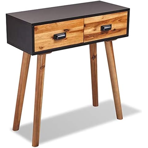vidaXL Acacia Mesa Consola 70x30x75 cm Cover